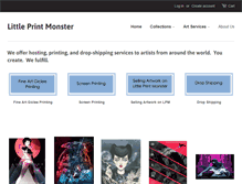 Tablet Screenshot of littleprintmonster.com